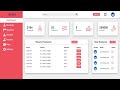 Responsive Admin Dashboard using HTML and CSS