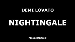 Demi Lovato - Nightingale - Piano Karaoke [4K]