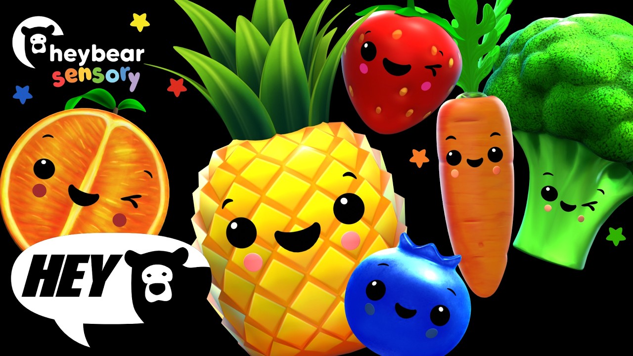 Dancing Fruits And Veggies Clip Art