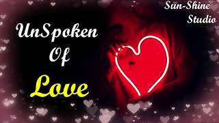 UnSpoken Of Love II 2020 Mashup II Love Mashup II Bollywood Mashup II #SunShineStudio II