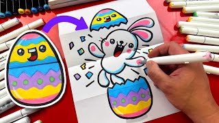 How To Draw A Funny Easter Egg Folding Surprise