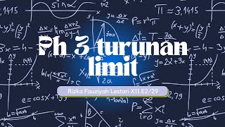 Pembahasan Soal PH 3 Turunan Limit_MTL