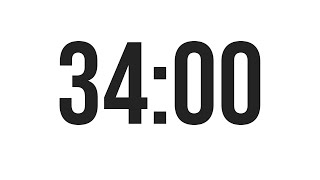34 MINUTE TIMER - COUNTDOWN TIMER (MINIMAL)