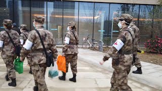 Chinese military medics take over another hospital in Wuhan