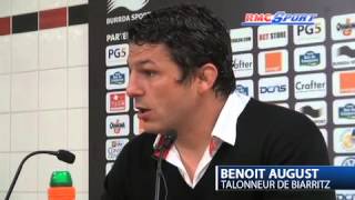 Top 14 / Les réactions de B. Laporte, B. August et S. Bruno après Toulon - Biarritz - 09/03