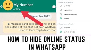 How to Hide WhatsApp Online Status