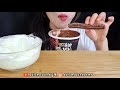 asmr chocolate churros with weezle chic choc ice cream eating 초코 츄러스 with 위즐 칙촉에 퐁당 아이스크림 먹방 리얼사운드