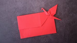 Origami Crane Envelope | DIY Chinese New Year Red Packet