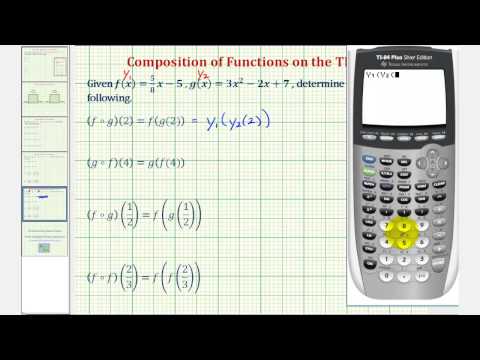 Composite Function Values on the TI-84 Composite Function Values on the TI-84