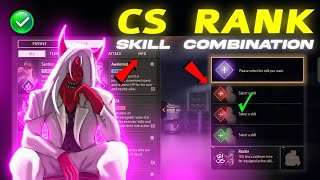 CS rank character combination 2024 | Best character combination in Free Fire | Scarecrow Gaming