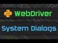 Selenium Webdriver - System Dialogs