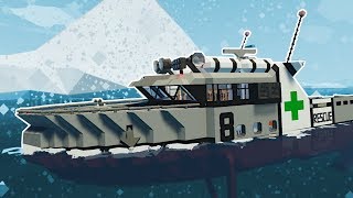 SHIP SURVIVAL DURING BLIZZARD! - Stormworks Multiplayer Gameplay - Sinking Ship Survival