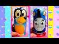 ASMR Thomas Train Bluey Nesting Dolls Unboxing Review ❤️ #asmr #thomas #train #keretaapi #bluey