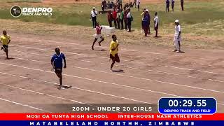 EMMACULATE DOMINATES THE  200M UNDER 20 GIRLS INTER HOUSE COMPETITIONS 2025 | MOSI OA TUNYA HIGH