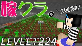 【マインクラフト】嫁がマイクラ始めました。224「地下栽培施設」