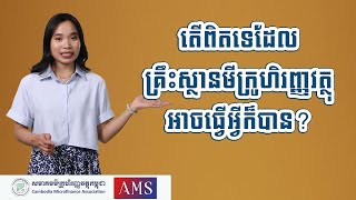 តើពិតទេដែលគ្រឹះស្ថានមីក្រូហិរញ្ញវត្ថុអាចធ្វើអ្វីក៏បាន ?