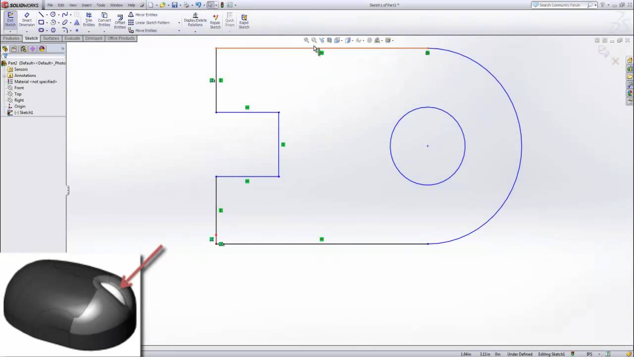 Solidworks 2d Sketching Tutorial Osu Freshman Engineering Youtube Solidworks 2d Sketching Tutorial Osu Freshman Engineering Youtube