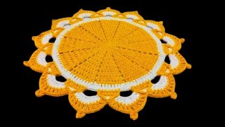 Gorgeous✨ Best Designer THALPOSH💯Doily mandala tablecloth lokricha easy for beginners👌#crochet#doily