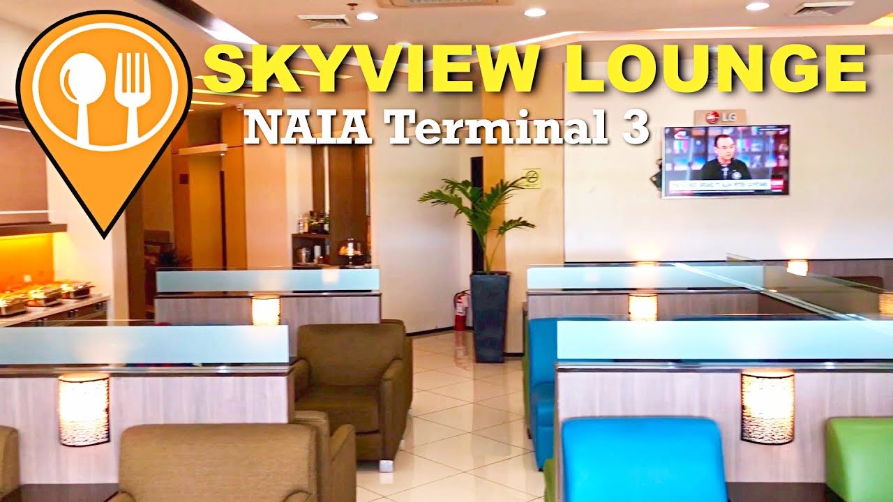 Skyview Lounge NAIA Terminal 3 Tour | Food Trips TV - YouTube