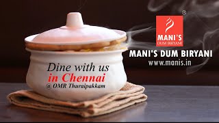 Dine with us in CHENNAI - Mani's Dum Biryani