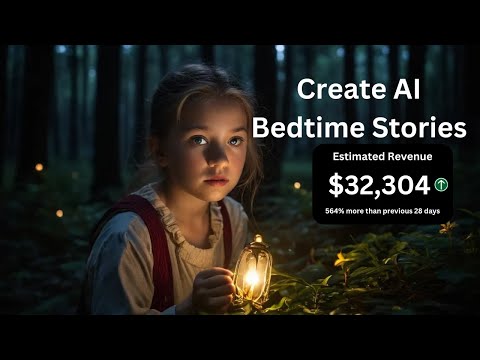 How to Make $32,000 a Month Creating AI Bedtime Stories in Just 10 Minutes