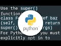 How do I call a parent class's method from a child class in Python?