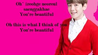 Baekhyun (백현) - Beautiful (두근거려) Color coded lyrics with English subs