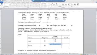 Summarizing Qualitative Data