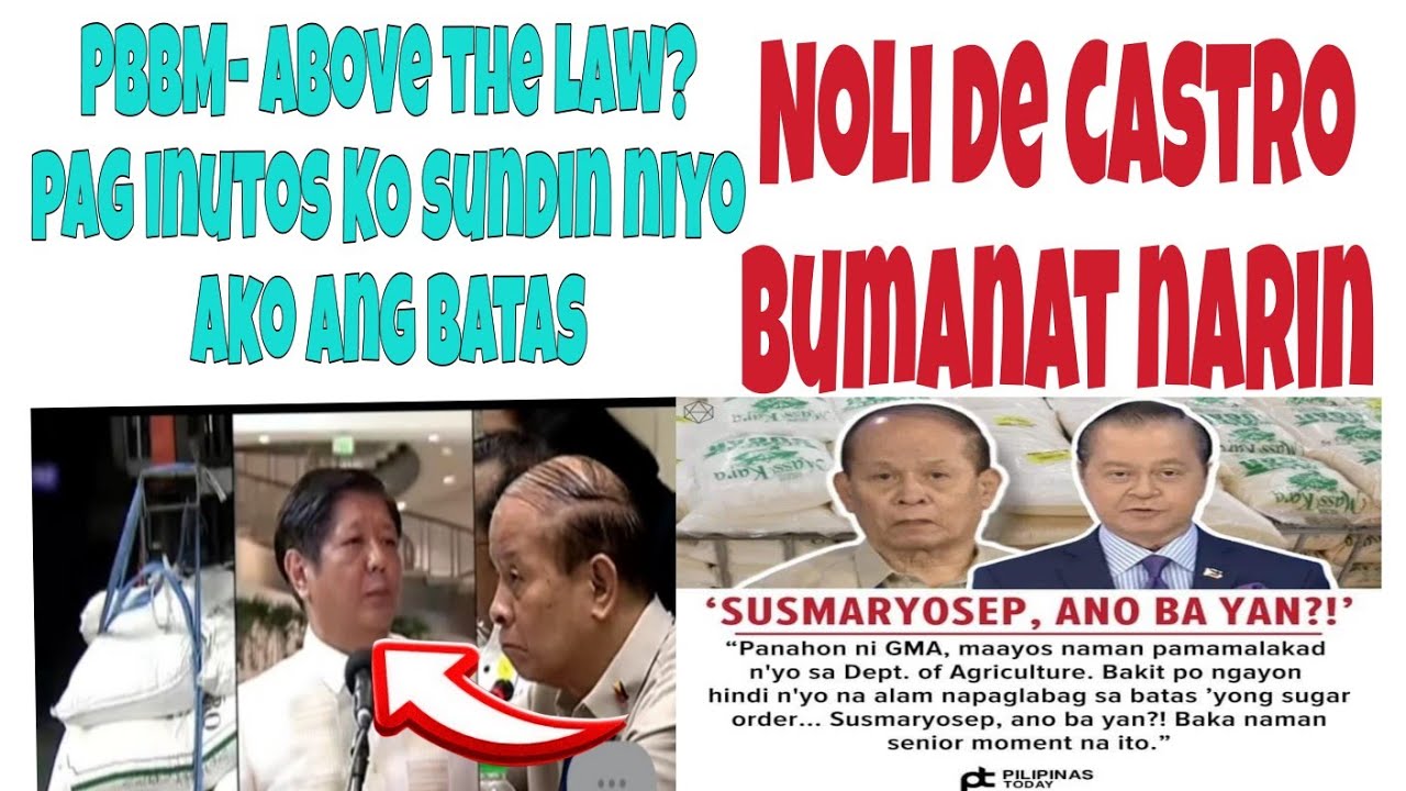 PBBM ABOVE THE LAW? Siya Mismo Nag UTOS Na Mag IMPORT Ng 100B Asukal ...