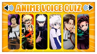 ANIME VOICE QUIZ 🗣️🕹️ Guess the anime character voice | ANIME QUIZ 💙