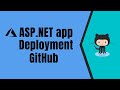 Asp.net core app deployment with GitHub | GitHub workflow | GitHub actions