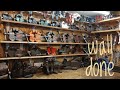 Vise display wall complete  hand tool restoration workshop wall tour