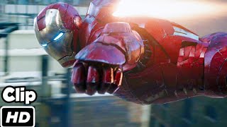 Iron Man Nuclear Missile Scene in Hindi The Avengers Hulk Saves Tony Stark Scene Movie Clip HD