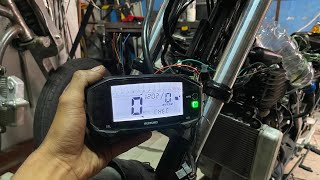 How to install a digital speedometer on a Kawasaki Ninja 250 motorbike !!!