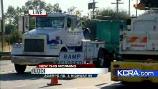 Truck Hauling Grapes Crashes In Lodi