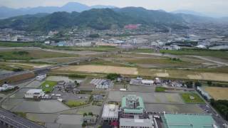 松山市インターチェンジ　外環状線　愛媛の代表ＩＣそして空の玄関松山空港へ　南警察署も少し写ってます