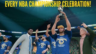Every NBA Finals Championship Celebration (NBA 2K - NBA 2K22)