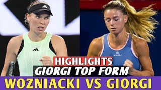 Camila Giorgi Master Class vs Wozniacki Full Highlights - wta Tennis Match (HD)