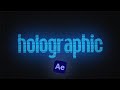 Hologram Text Effect in After Effects