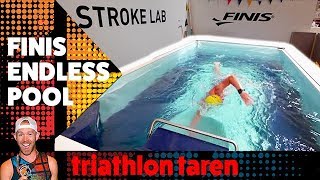 Trying and ENDLESS POOL for triathlon swim training for the first time with FINIS SWIMMING