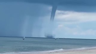 'Dragon absorbing water' waterspout spotted in southern China