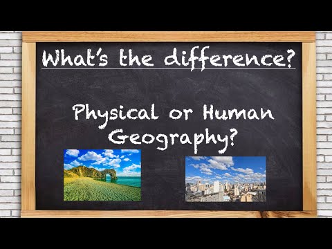 What is the relation between human geography and physical geography?