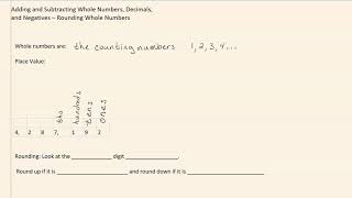 1.1a  Rounding Whole Numbers