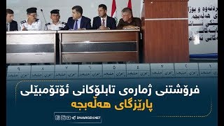 فرۆشتنی ژمارەی تابلۆكانی ئۆتۆمبێلی پارێزگای هەڵەبجە