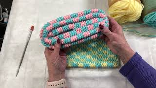 Tutorial Knitting Checkerboard Granny Slippers PART 3