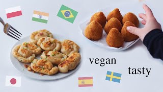 Testing Meals from different Countries! (vegan, so yummy)