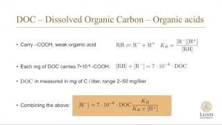 Water Chemistry 2: Buffering systems