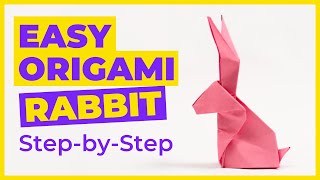 EASY Origami rabbit | How to make a paper bunny STEP-BY-STEP 🥕🐰