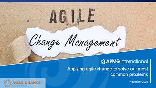 Applying agile change to solve our most common problems