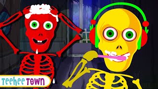 Midnight Magic With Haunted Skeletons + Spooky Scary Skeleton Songs For Kids | Teehee Town